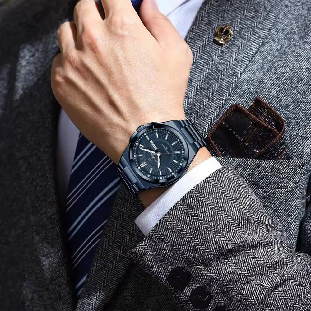 Reloj Poedagar POE-52 Hombre Acero Azul