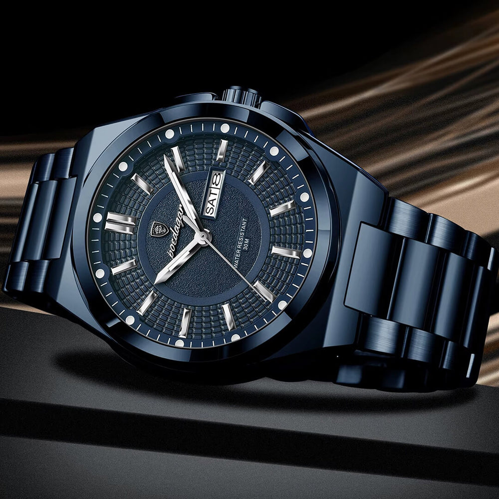 Reloj Poedagar POE-52 Hombre Acero Azul