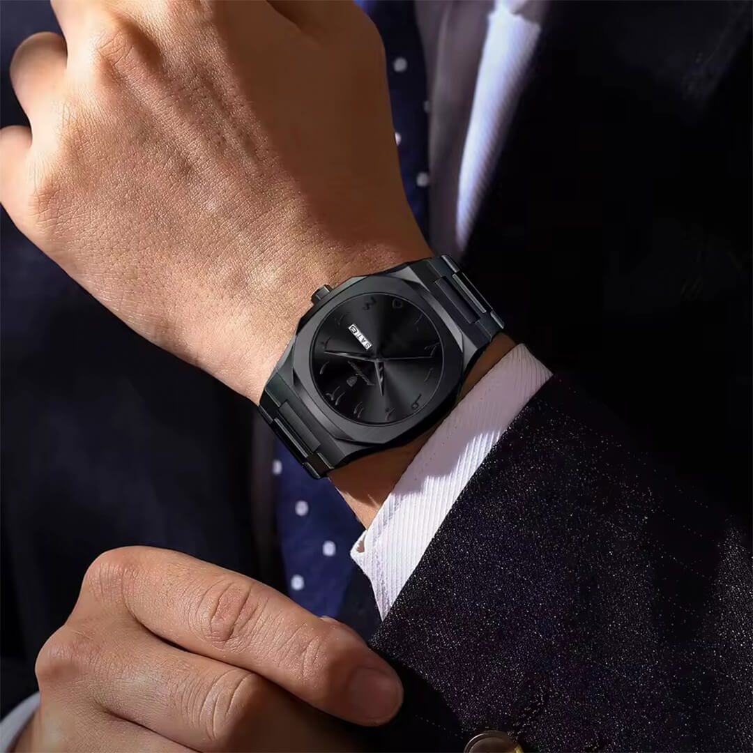 Reloj Poedagar POE-53 Hombre Acero Negro