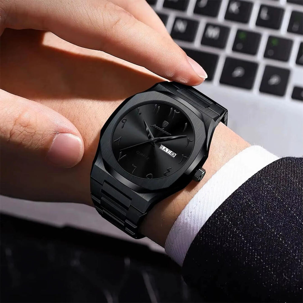 Reloj Poedagar POE-53 Hombre Acero Negro