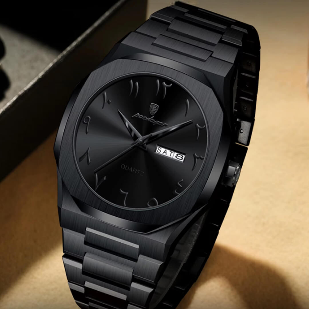 Reloj Poedagar POE-53 Hombre Acero Negro