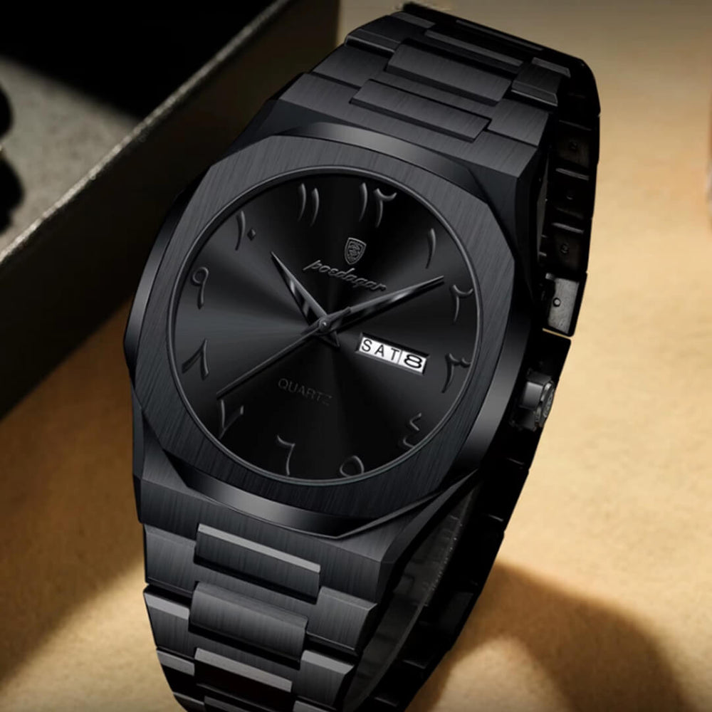 Reloj Poedagar POE-53 Hombre Acero Negro