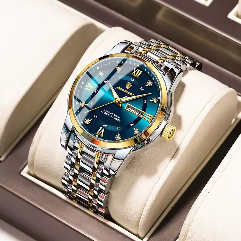 Reloj Poedagar Hombre Acero Plateado | POE-6
