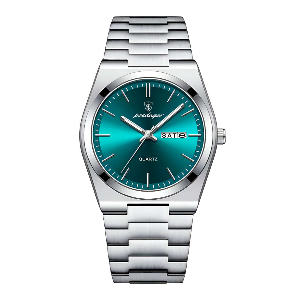 Reloj Poedagar POE-15 Hombre Acero Plateado
