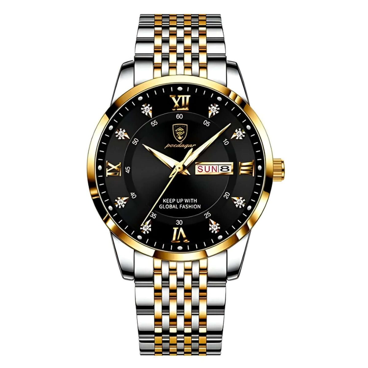 Relojes Poedagar POE-4 Hombre Acero Plateado