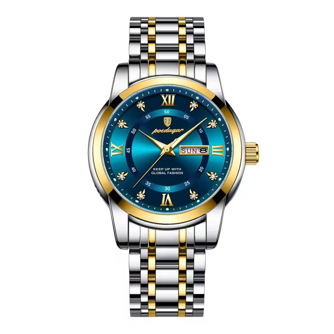 Relojes Poedagar POE-6 Hombre Acero Plateado
