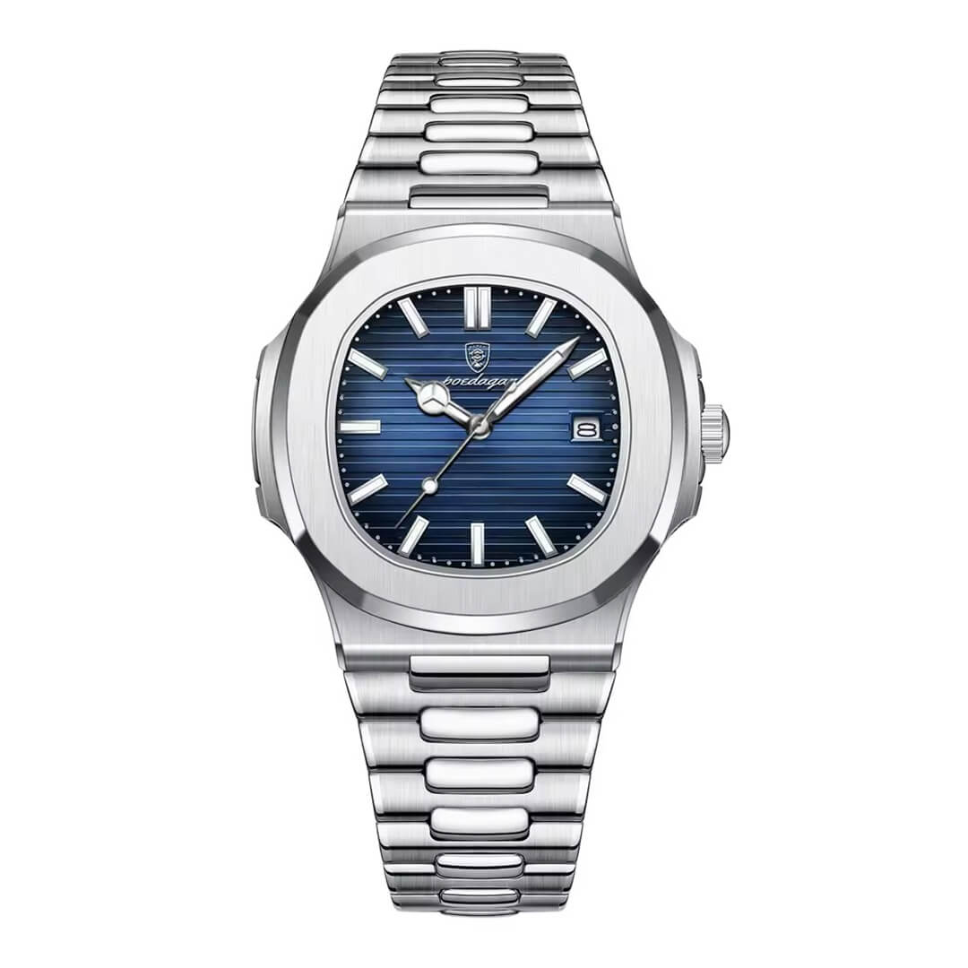 Relojes Poedagar POE-8 Hombre Acero Plateado