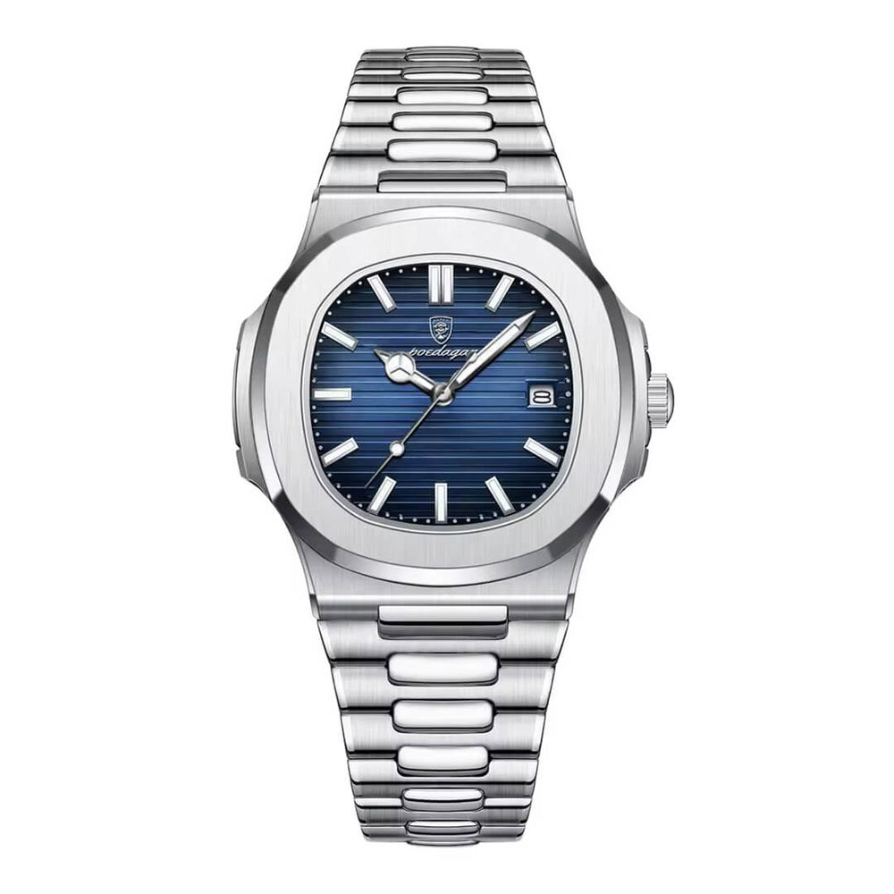 Reloj Poedagar POE-8 Hombre Acero Azul