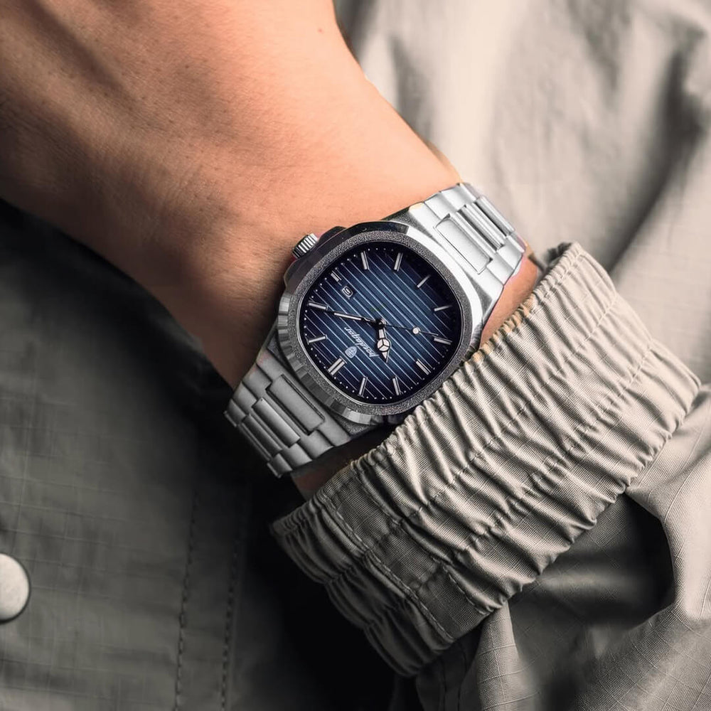 Reloj Poedagar POE-8 Hombre Acero Azul