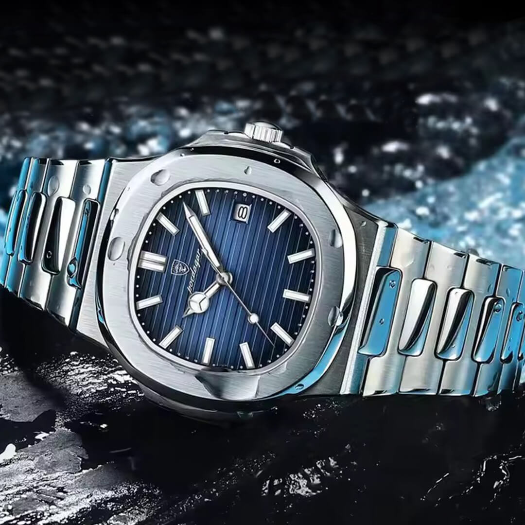 Reloj Poedagar POE-8 Hombre Acero Azul