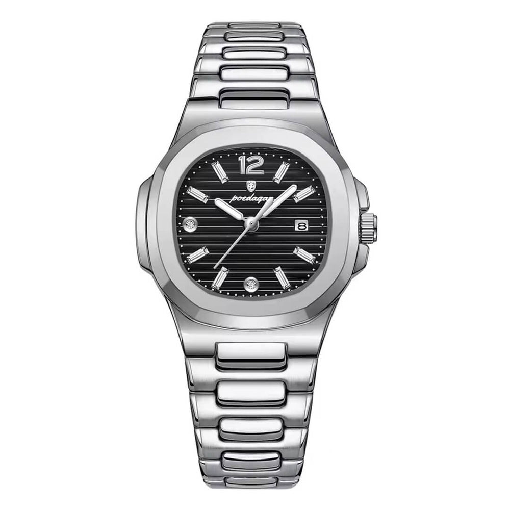 Reloj Poedagar POE-M-10 Mujer Acero Plateado
