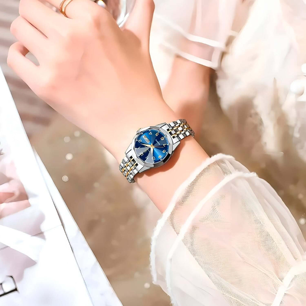 Reloj Poedagar POE-M-2 Mujer Acero Plateado