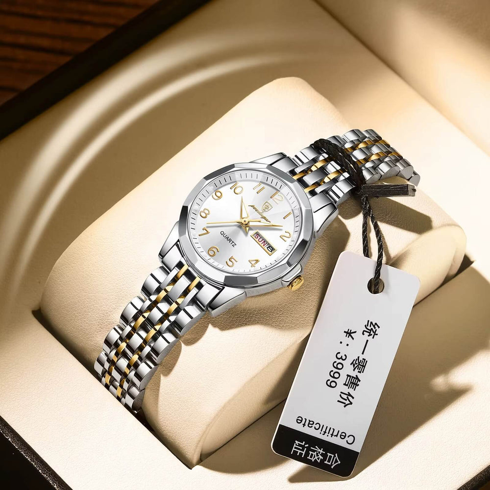 Reloj Poedagar POE-M-3 Mujer Acero Plateado