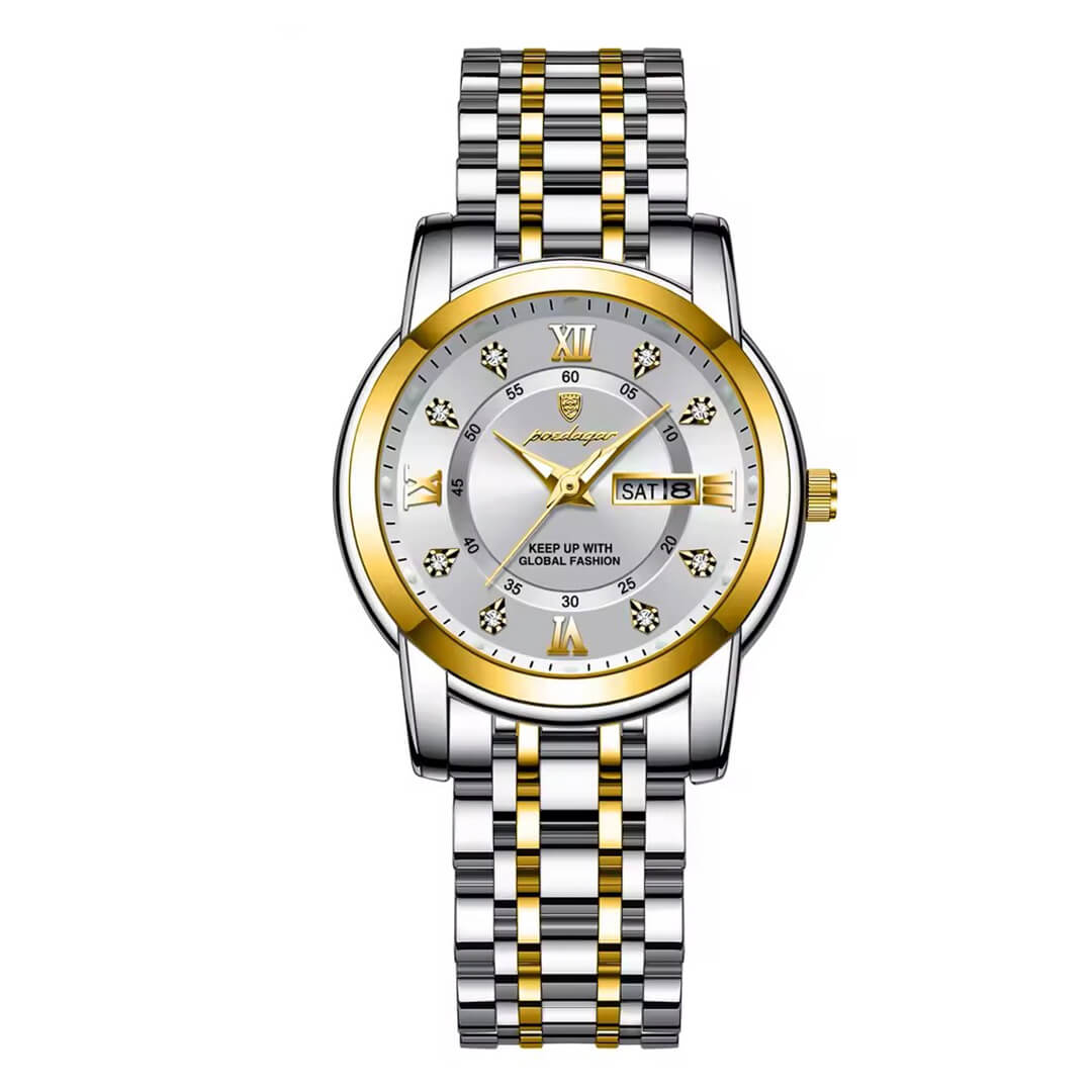 Reloj Poedagar POE-M-5 Mujer Acero Plateado