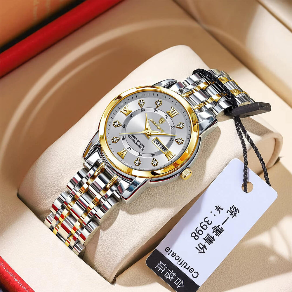 Reloj Poedagar POE-M-5 Mujer Acero Plateado