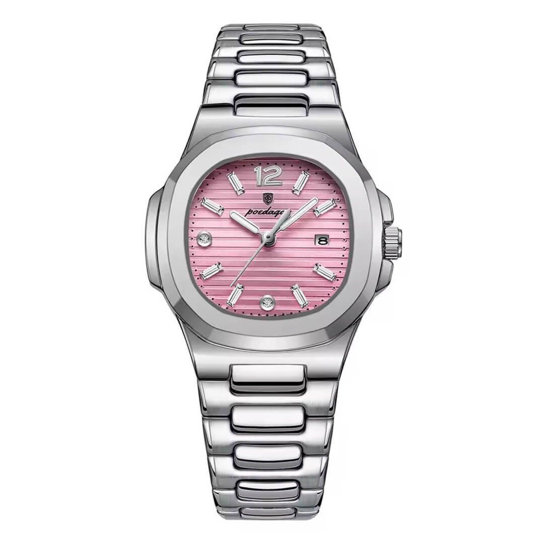 Reloj Poedagar POE-M-7 Mujer Acero Plateado