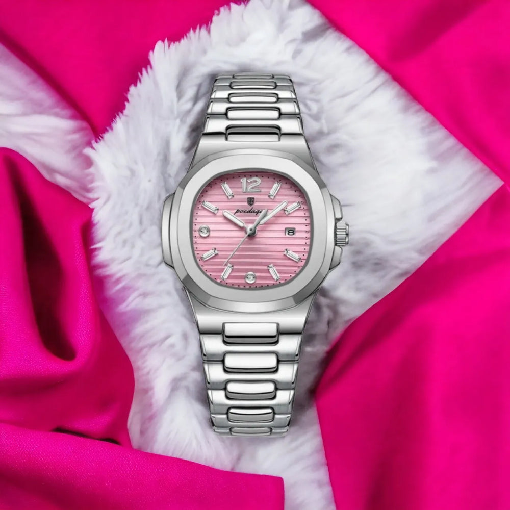Reloj Poedagar POE-M-7 Mujer Acero Plateado