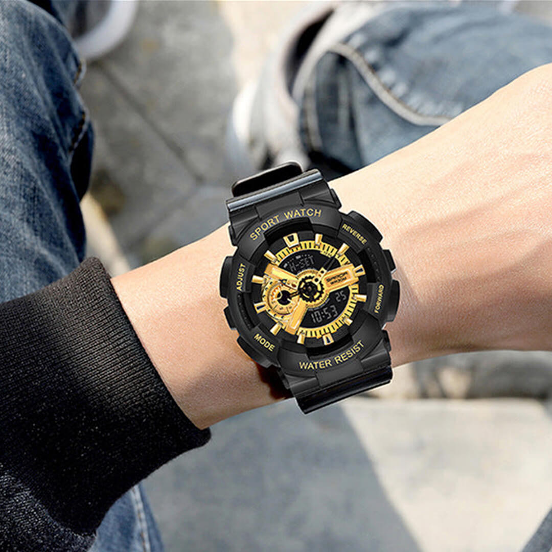 Reloj Sanda Hombre Deportivo Negro | SAN-10
