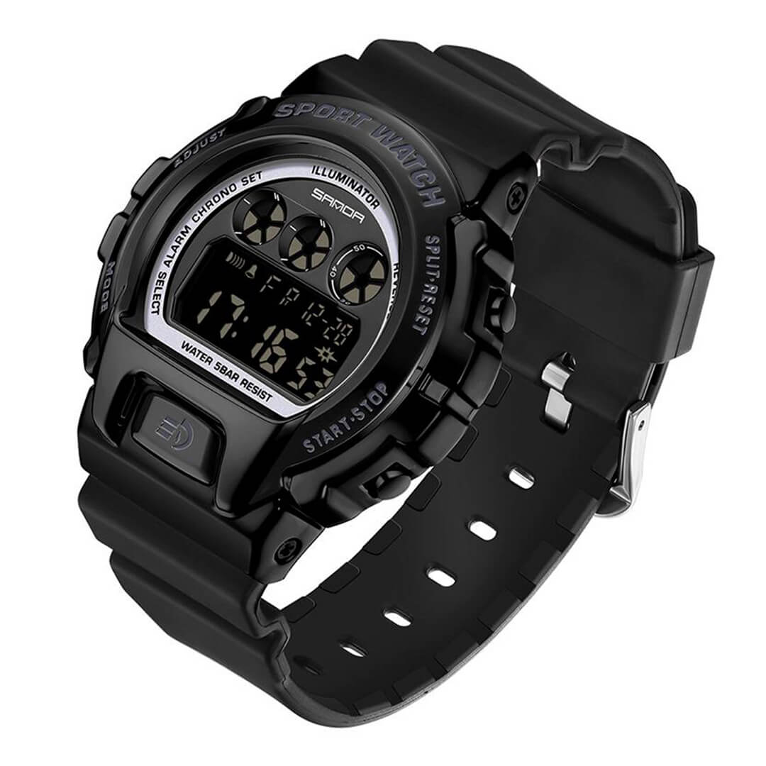 RELOJ SANDA DEPORTIVO NEGRO SAN-11