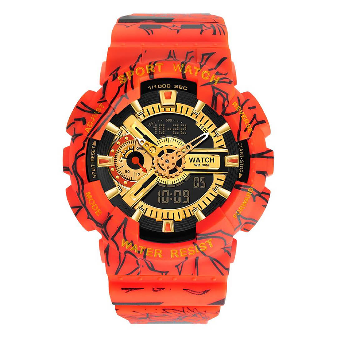 Reloj Sanda Hombre Dragon Ball Naranja | SAN-12