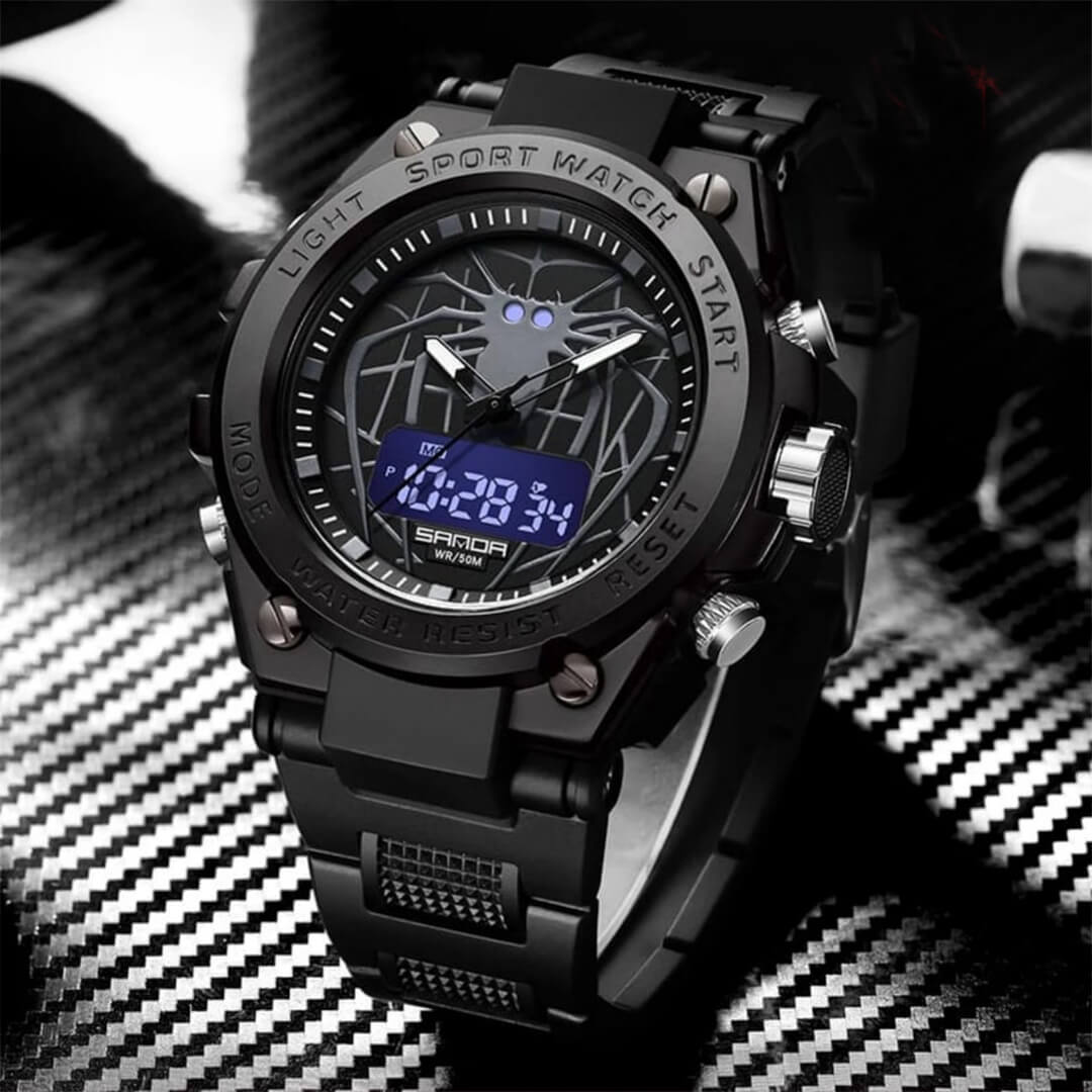 RELOJ SANDA ARAÑA NEGRO SAN-13