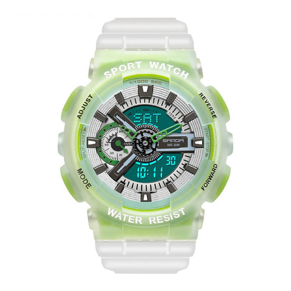 Reloj Sanda SAN-16 Hombre Deportivo Verde Neón