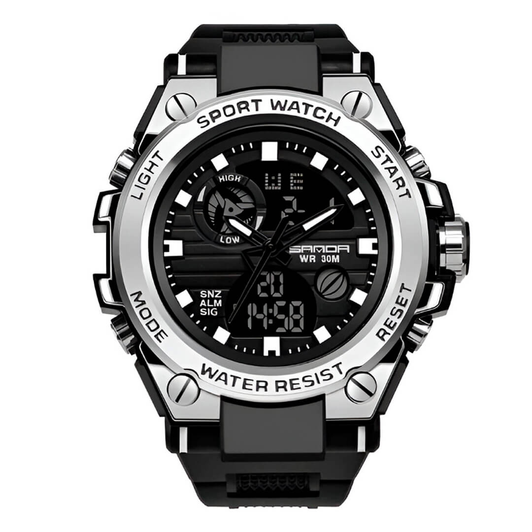 Reloj Sanda Militar Hombre Deportivo Negro | SAN-2