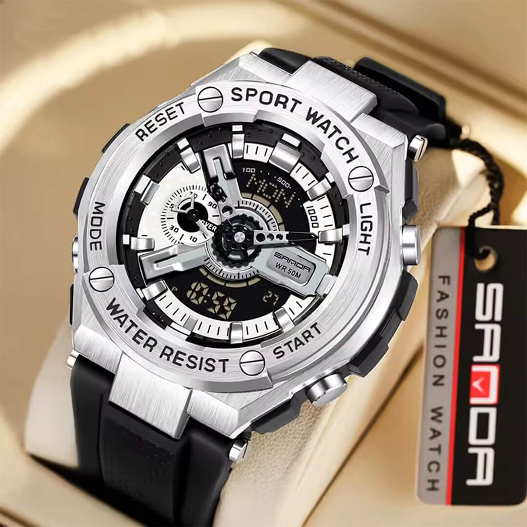Reloj Sanda Hombre Deportivo Negro | SAN-20