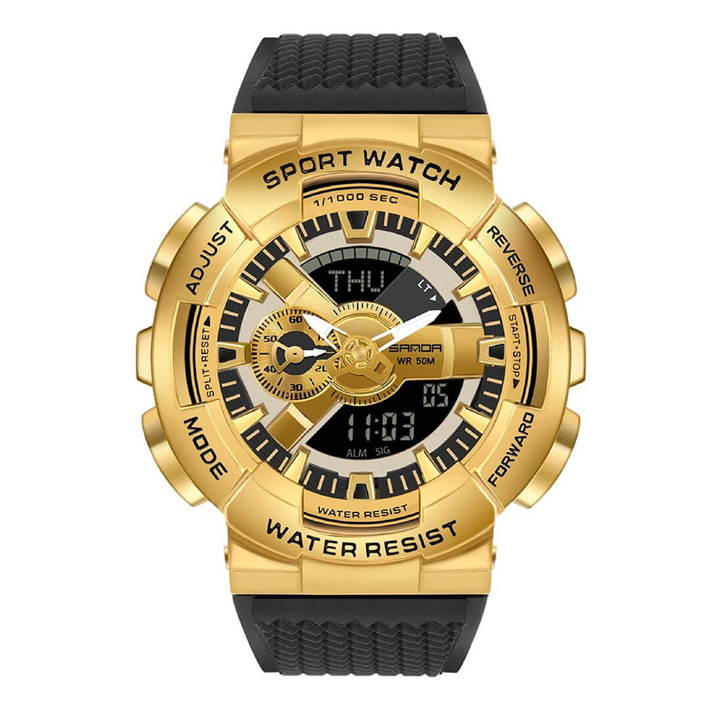 Reloj Sanda SAN-21 Hombre Deportivo Dorado