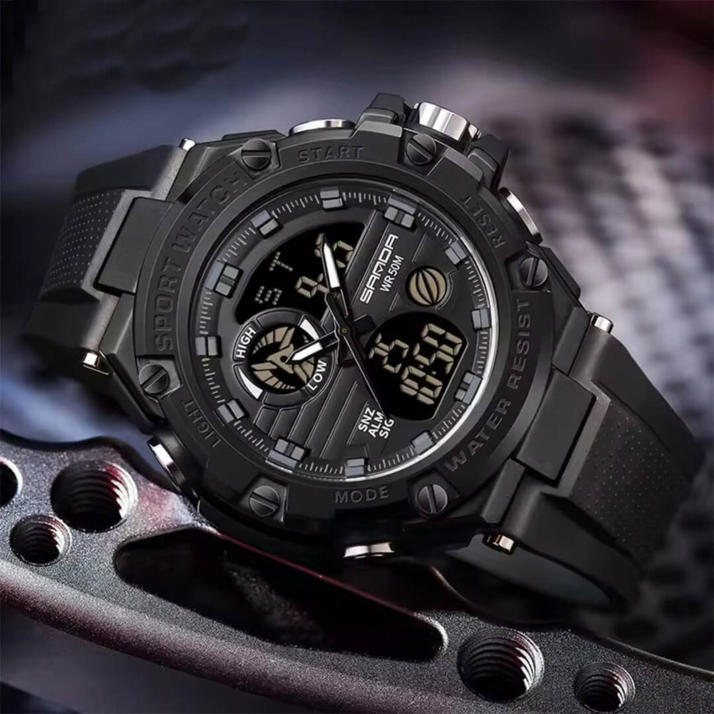 Reloj Sanda SAN-25 Hombre Deportivo Negro