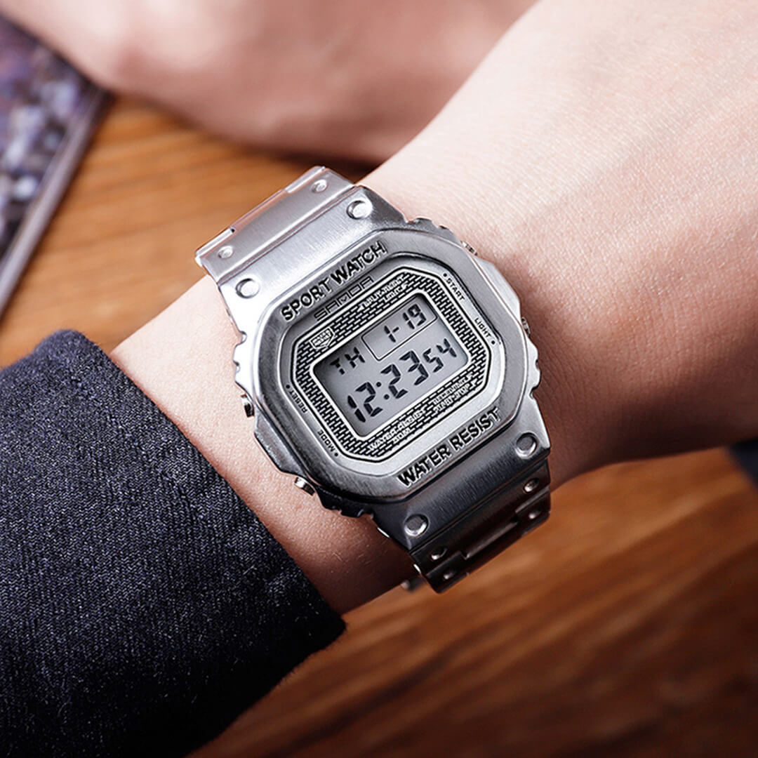 Reloj Sanda Hombre Acero Plateado | SAN-26