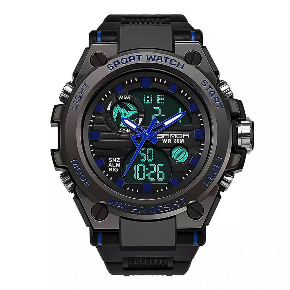 Reloj Sanda Militar SAN-3 Hombre Deportivo Negro