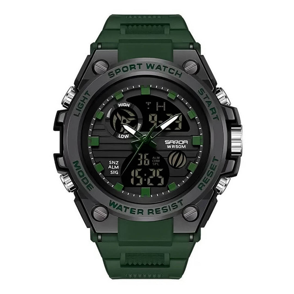 Reloj Sanda Militar SAN-9 Hombre Deportivo Verde