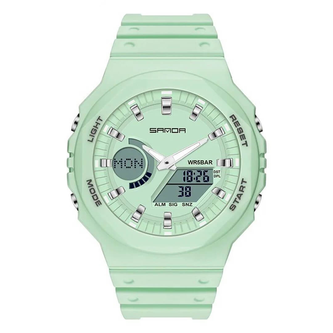 RELOJ SANDA DEPORTIVO VERDE SAN-M-1