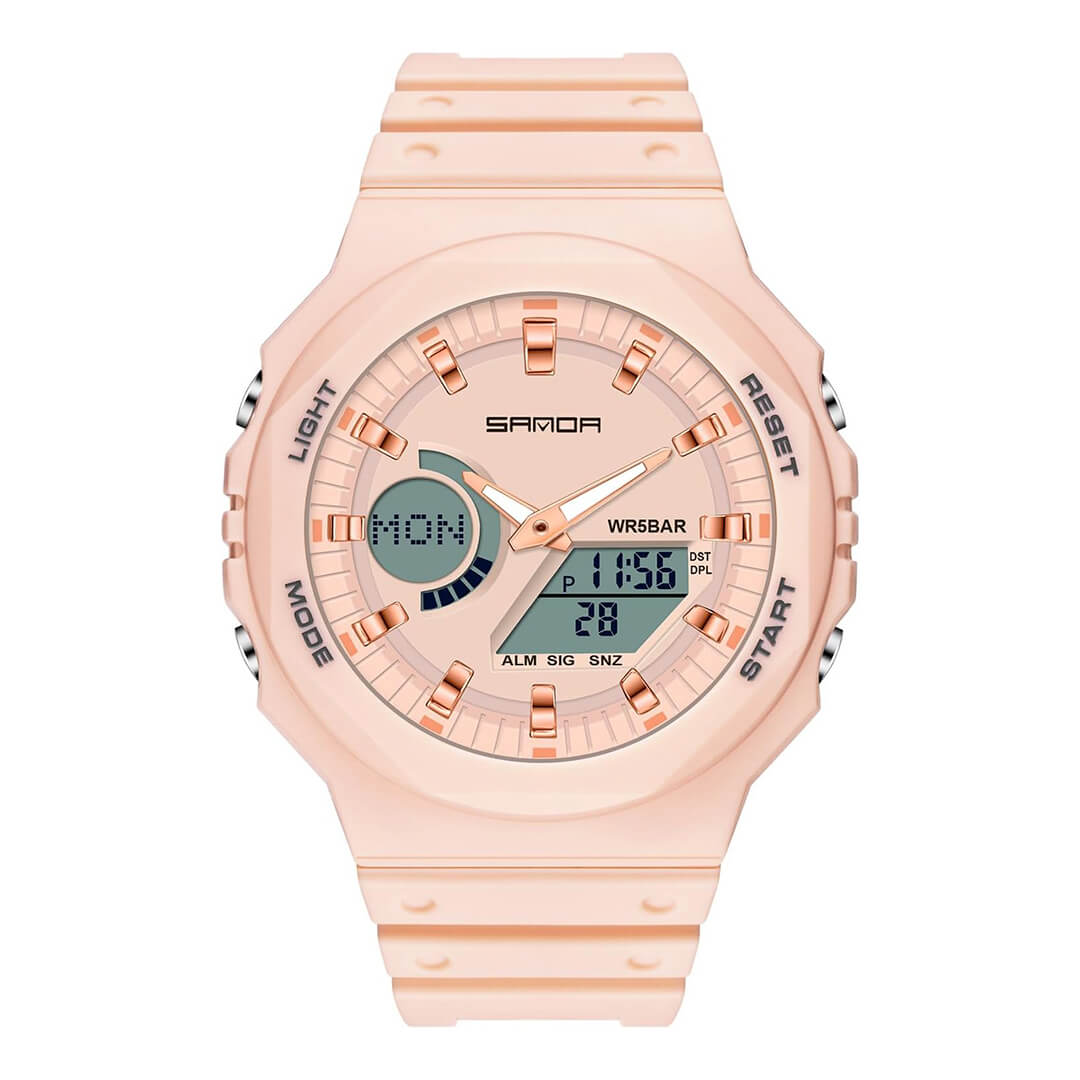 RELOJ SANDA DEPORTIVO ROSADO SAN-M-3