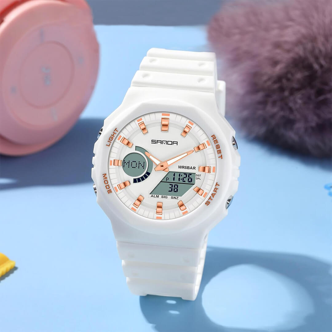 RELOJ SANDA DEPORTIVO BLANCO SAN-M-4