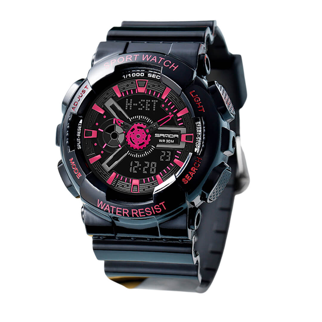 RELOJ SANDA DEPORTIVO NEGRO SAN-M-5