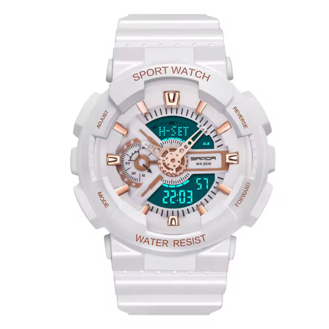RELOJ SANDA DEPORTIVO BLANCO SAN-M-8