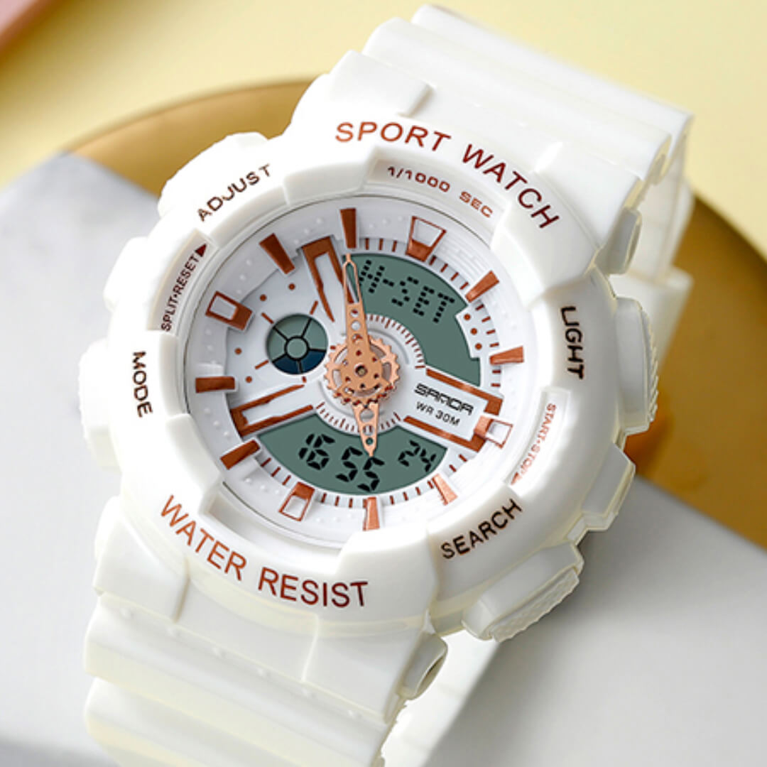RELOJ SANDA DEPORTIVO BLANCO SAN-M-8