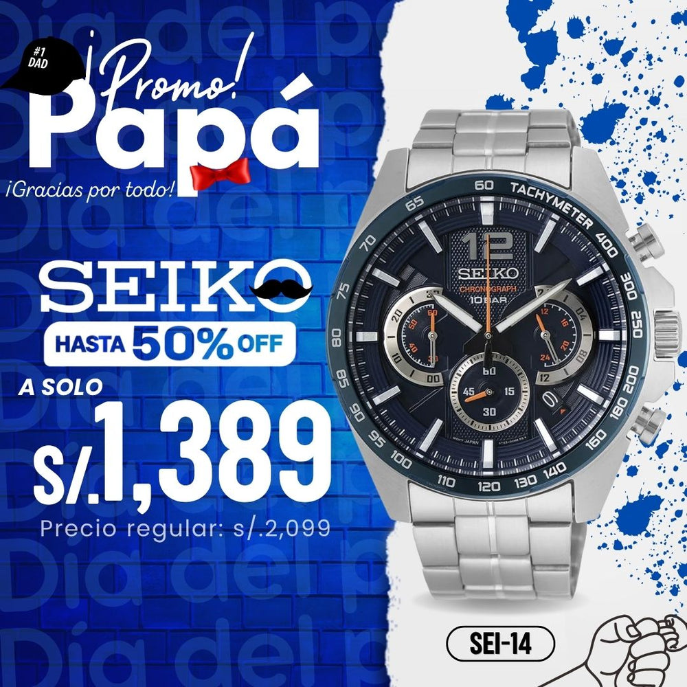 Reloj Seiko Essentials SSB345 Hombre Acero Plateado