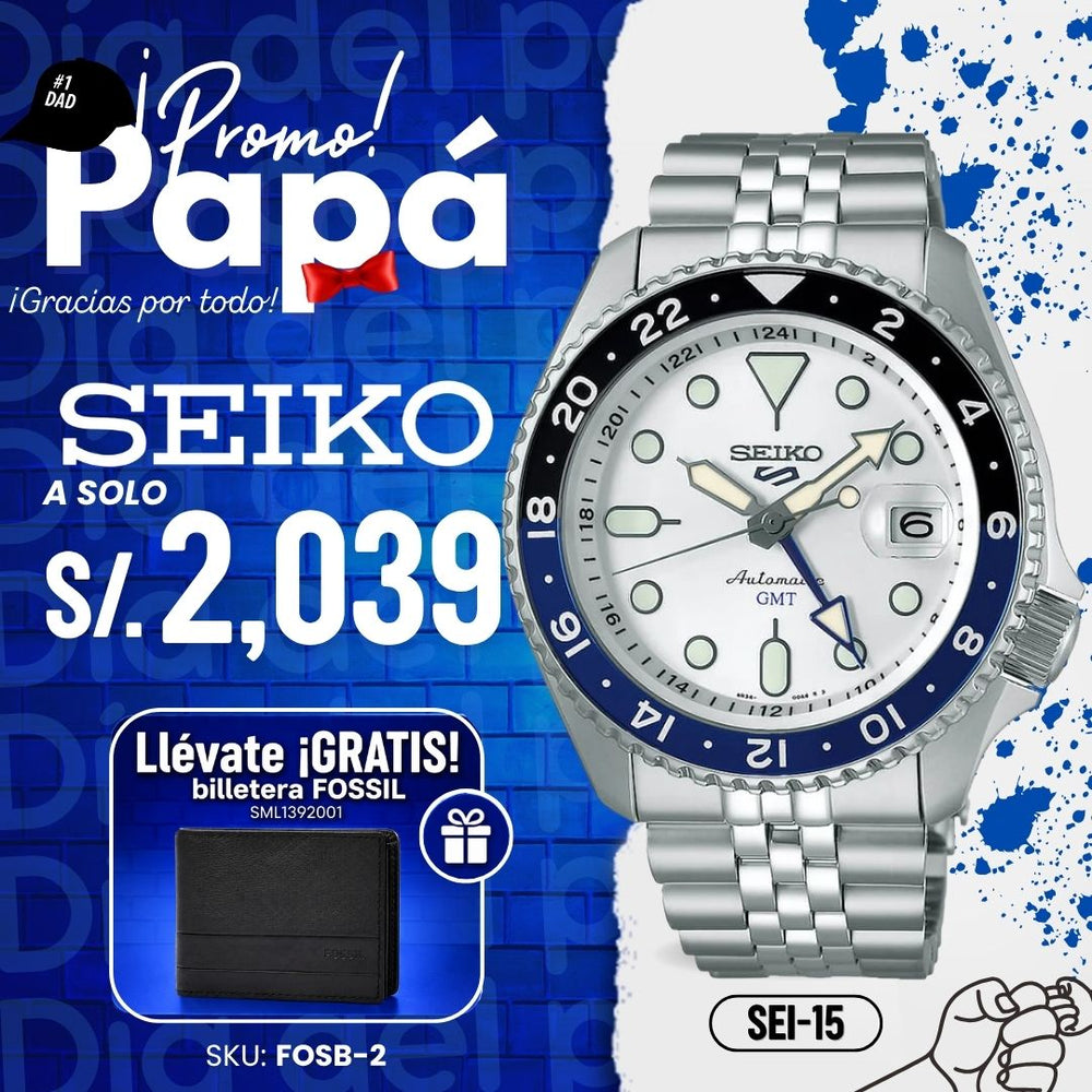 Reloj Seiko 5 Sports SSK033 Hombre Automático Blanco
