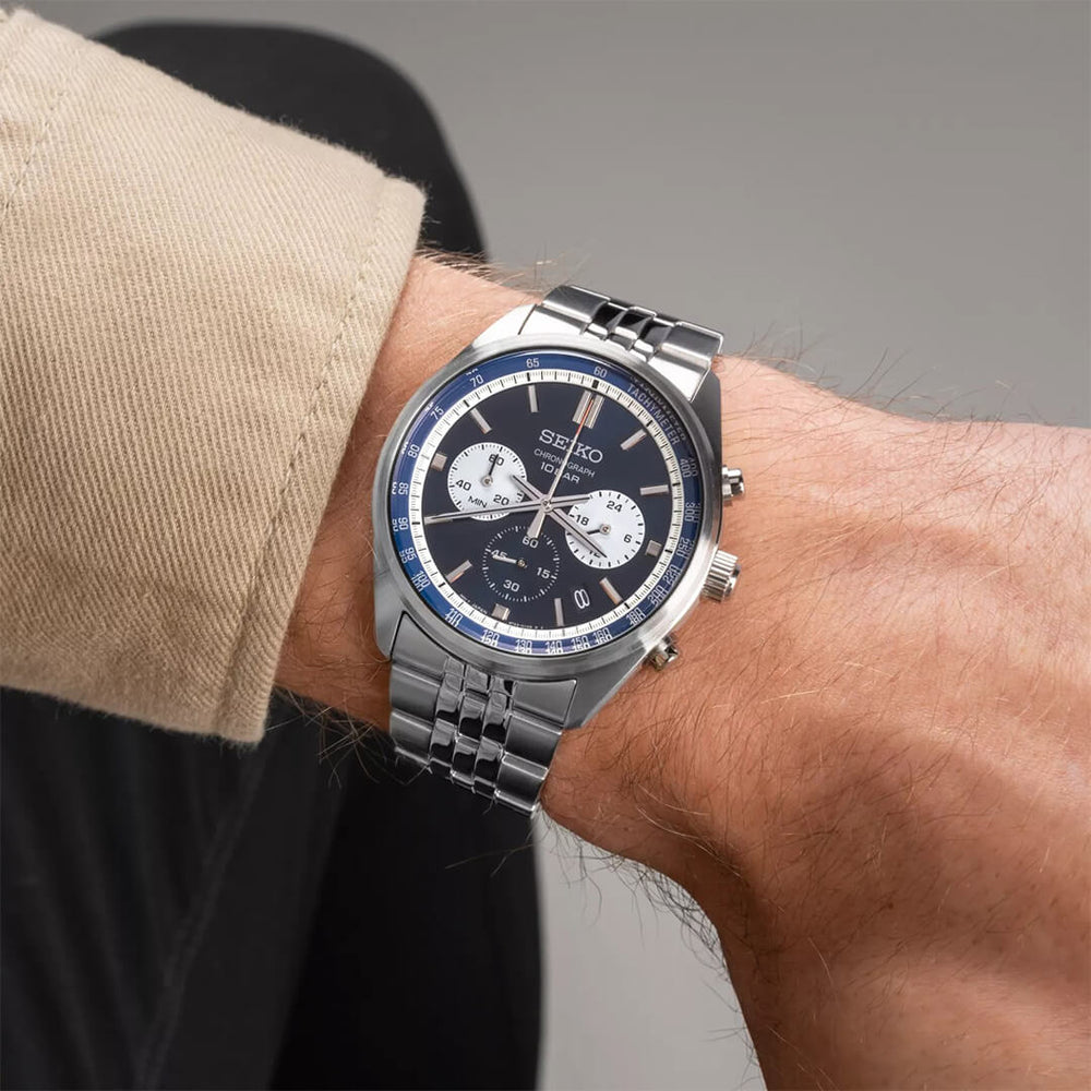 Reloj Seiko Essentials SSB427 Hombre Acero Azul