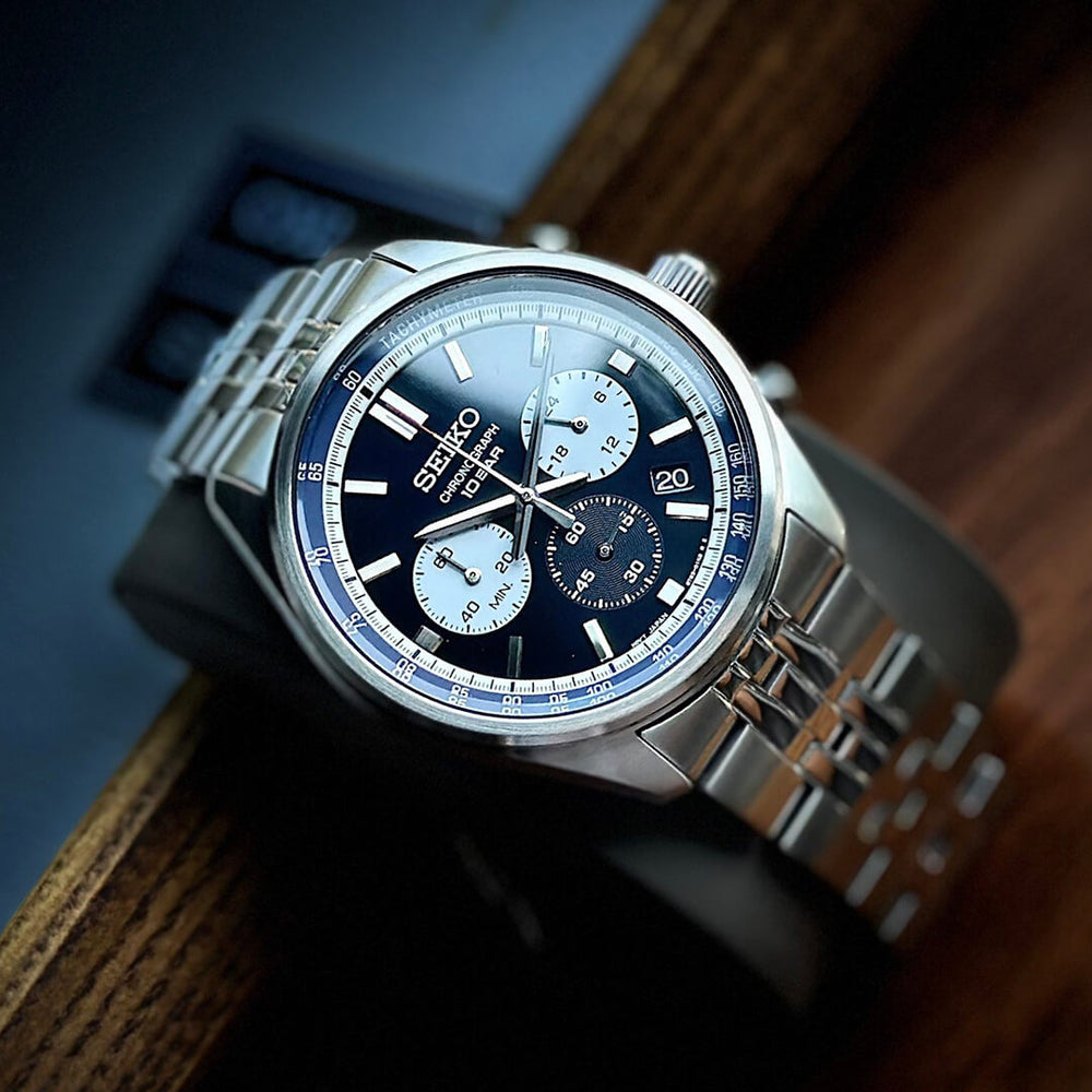 Reloj Seiko Essentials SSB427 Hombre Acero Azul