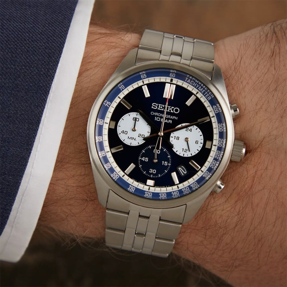 Reloj Seiko Essentials SSB427 Hombre Acero Azul