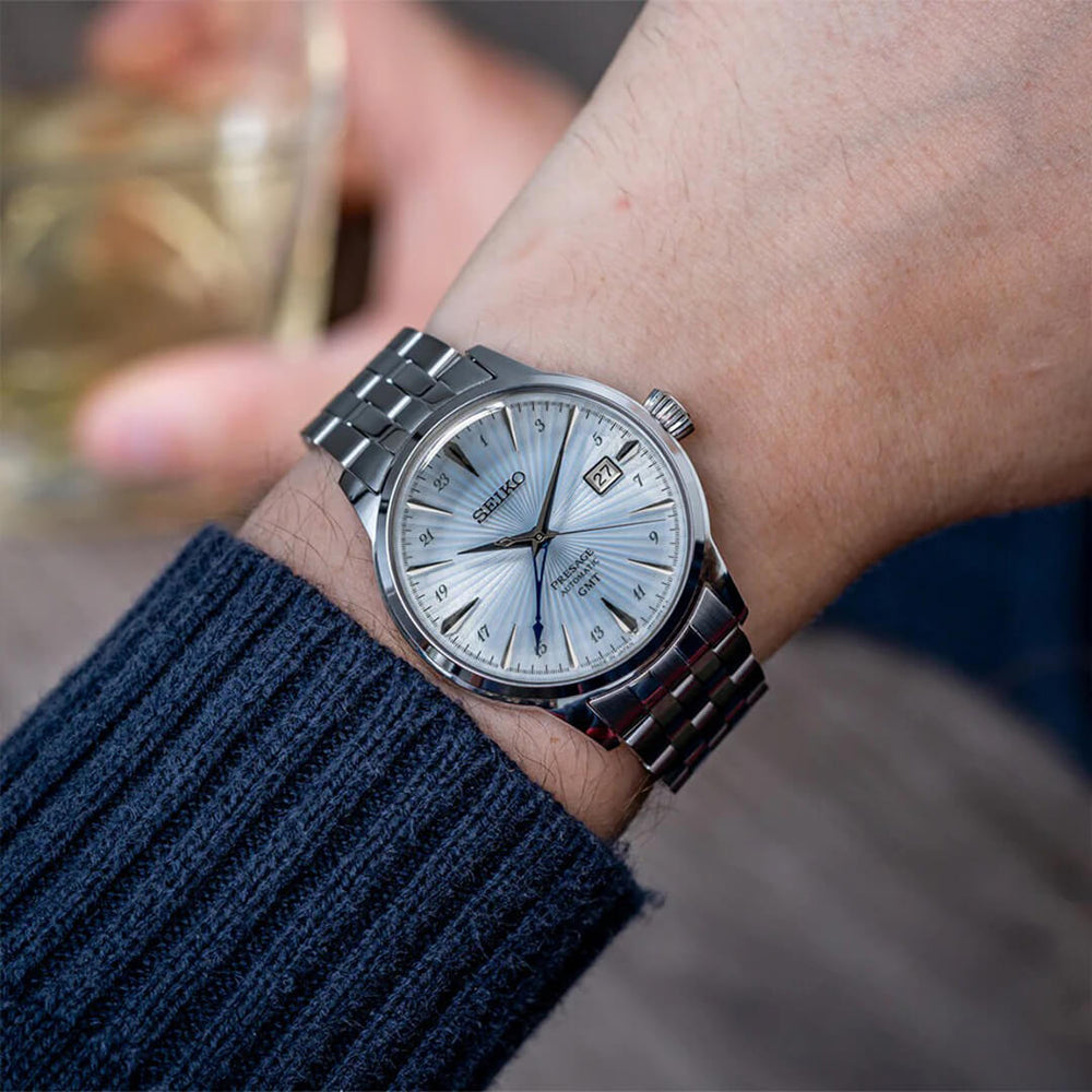 Reloj Seiko Presage SSK037 Hombre Automático Celeste