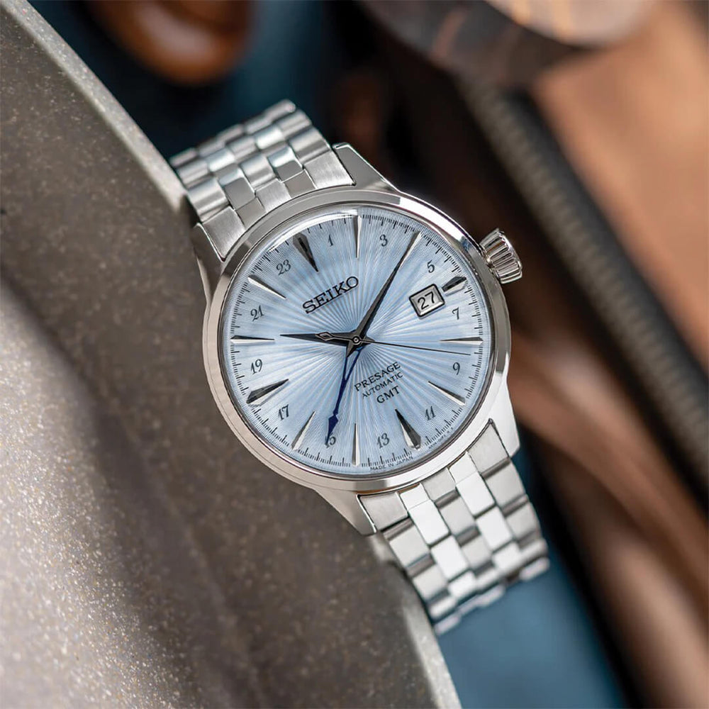 Reloj Seiko Presage SSK037 Hombre Automático Celeste