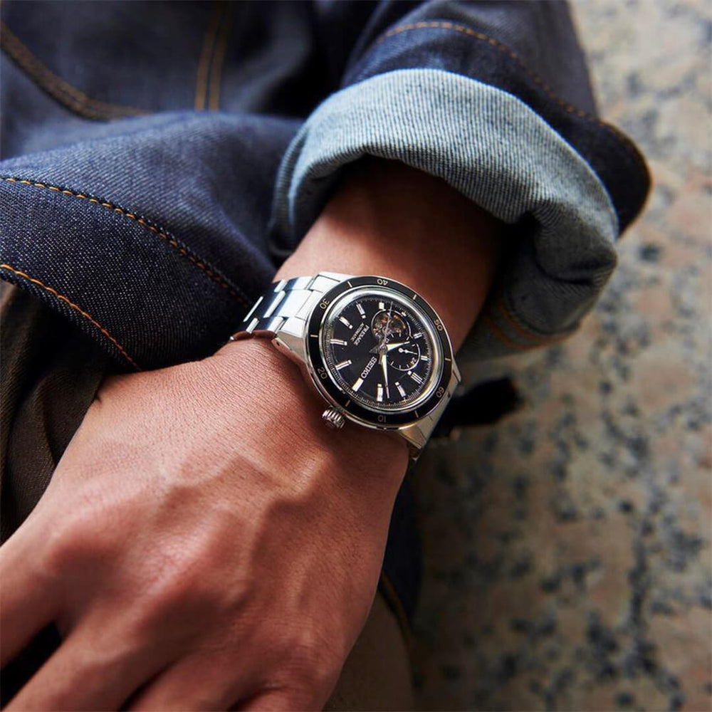 Reloj Seiko Presage SSA425J1 Hombre Automático Plateado