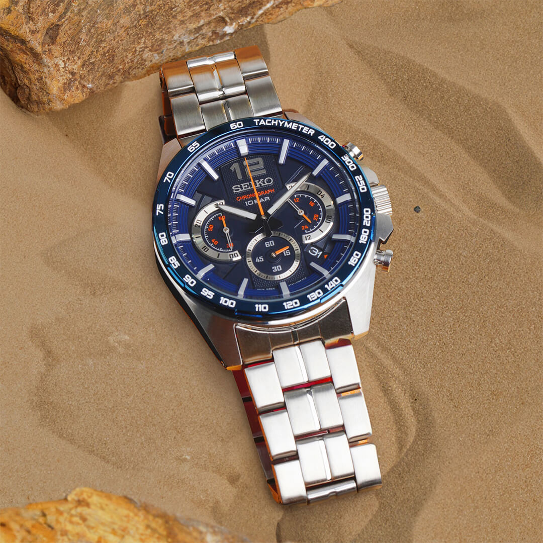 Reloj Seiko Essentials SSB345 Hombre Acero Plateado | SEI-14