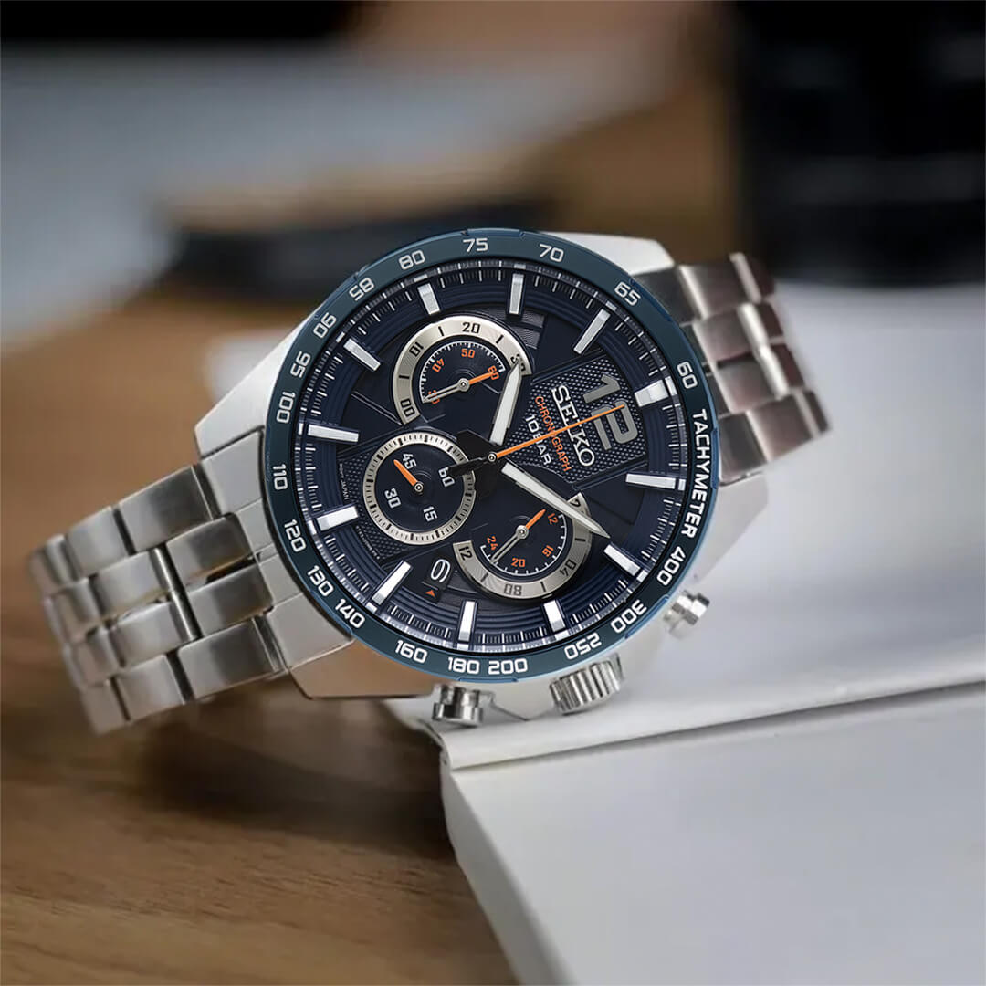 Reloj Seiko Essentials SSB345 Hombre Acero Plateado | SEI-14