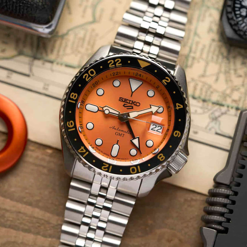 Reloj Seiko 5 Sports SSK005 Hombre Automático Naranja